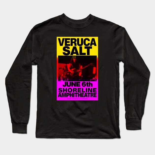 Veruca Salt Riso Style Concert Poster Long Sleeve T-Shirt by SkipBroTees